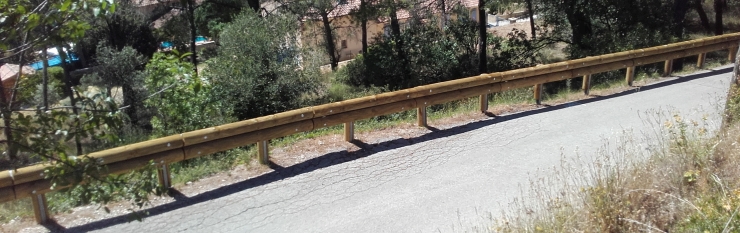 Wood/steel Guardrails