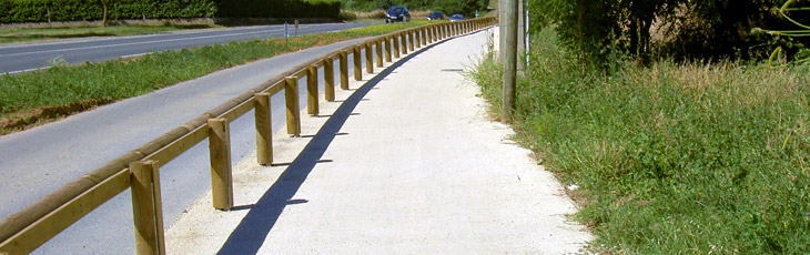 Wood/steel Guardrails