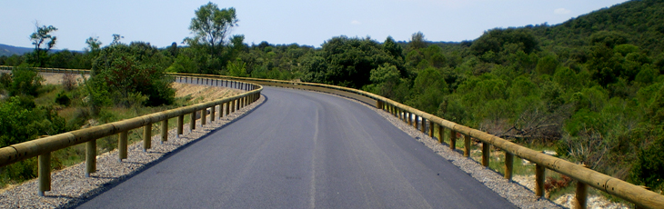 Wood/steel Guardrails