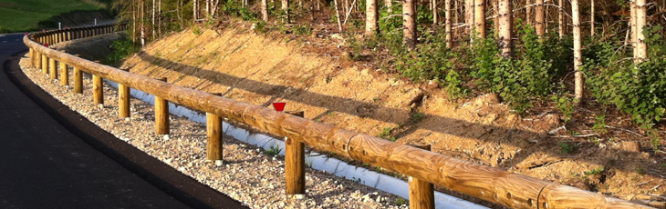 Wood/steel Guardrails