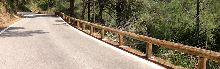 Wood/steel Guardrails